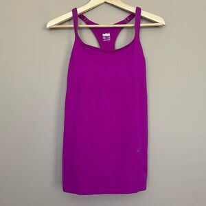 {Nike} Fit Dry Seamless Racerback Tank in Fuchsia - Womens Small